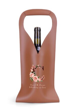 PU Leather Wine Bag Party Accessories with Handle