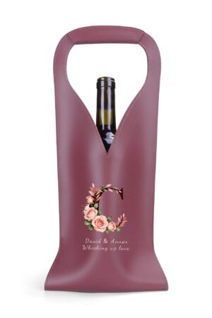 PU Leather Wine Bag Party Accessories with Handle
