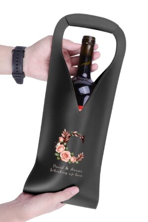 PU Leather Wine Bag Party Accessories with Handle