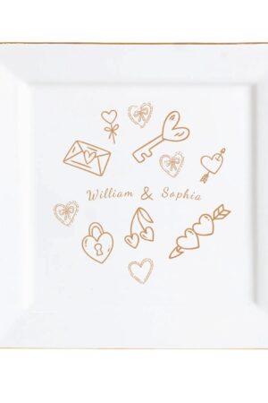 Custom Ceramic Square Dinner Plates Appetizer Plates 1 Pcs ,2 Pcs, 4 Pcs