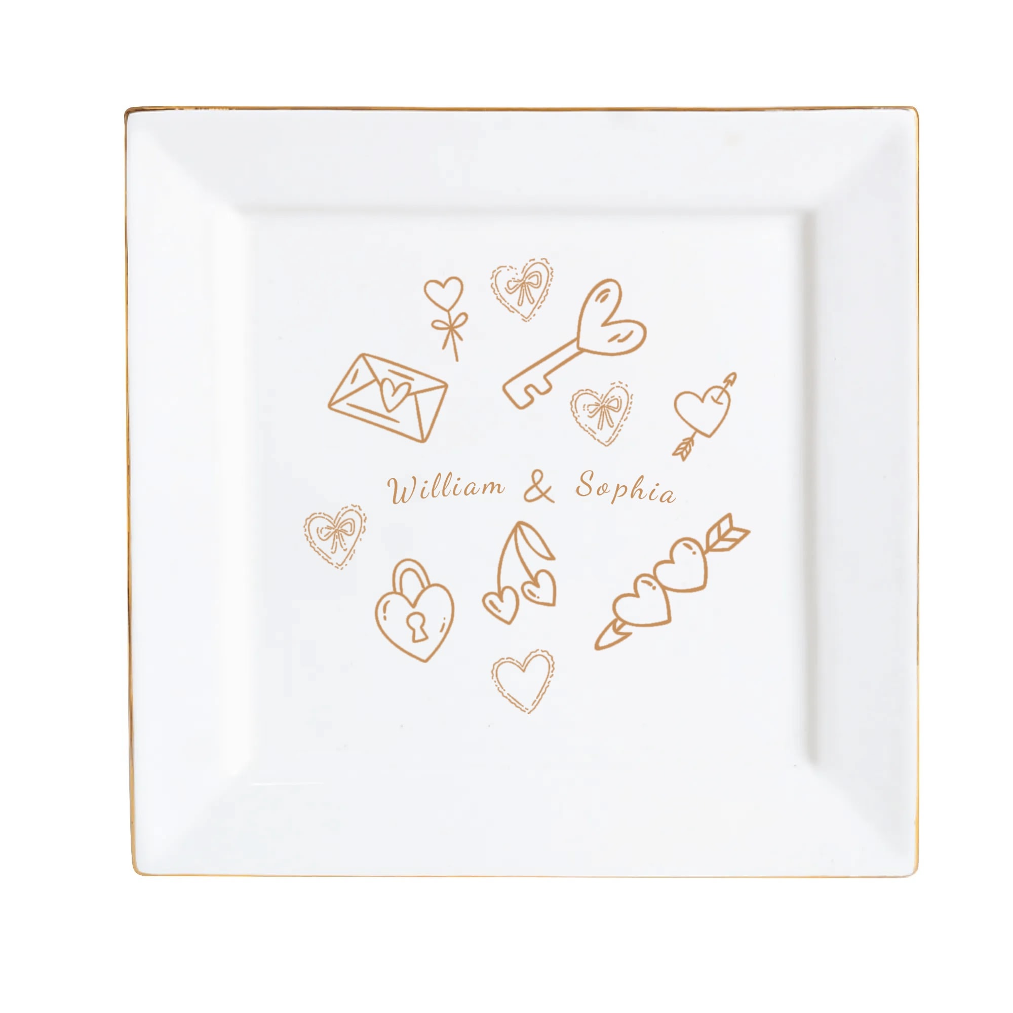 Custom Ceramic Square Dinner Plates Appetizer Plates 1 Pcs ,2 Pcs, 4 Pcs