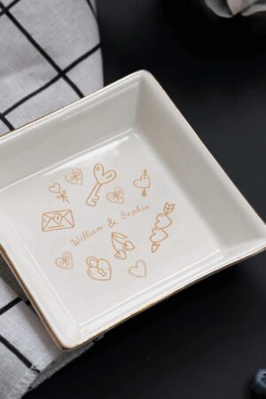 Custom Ceramic Square Dinner Plates Appetizer Plates 1 Pcs ,2 Pcs, 4 Pcs