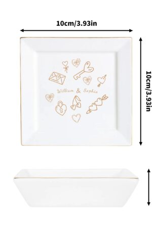 Custom Ceramic Square Dinner Plates Appetizer Plates 1 Pcs ,2 Pcs, 4 Pcs
