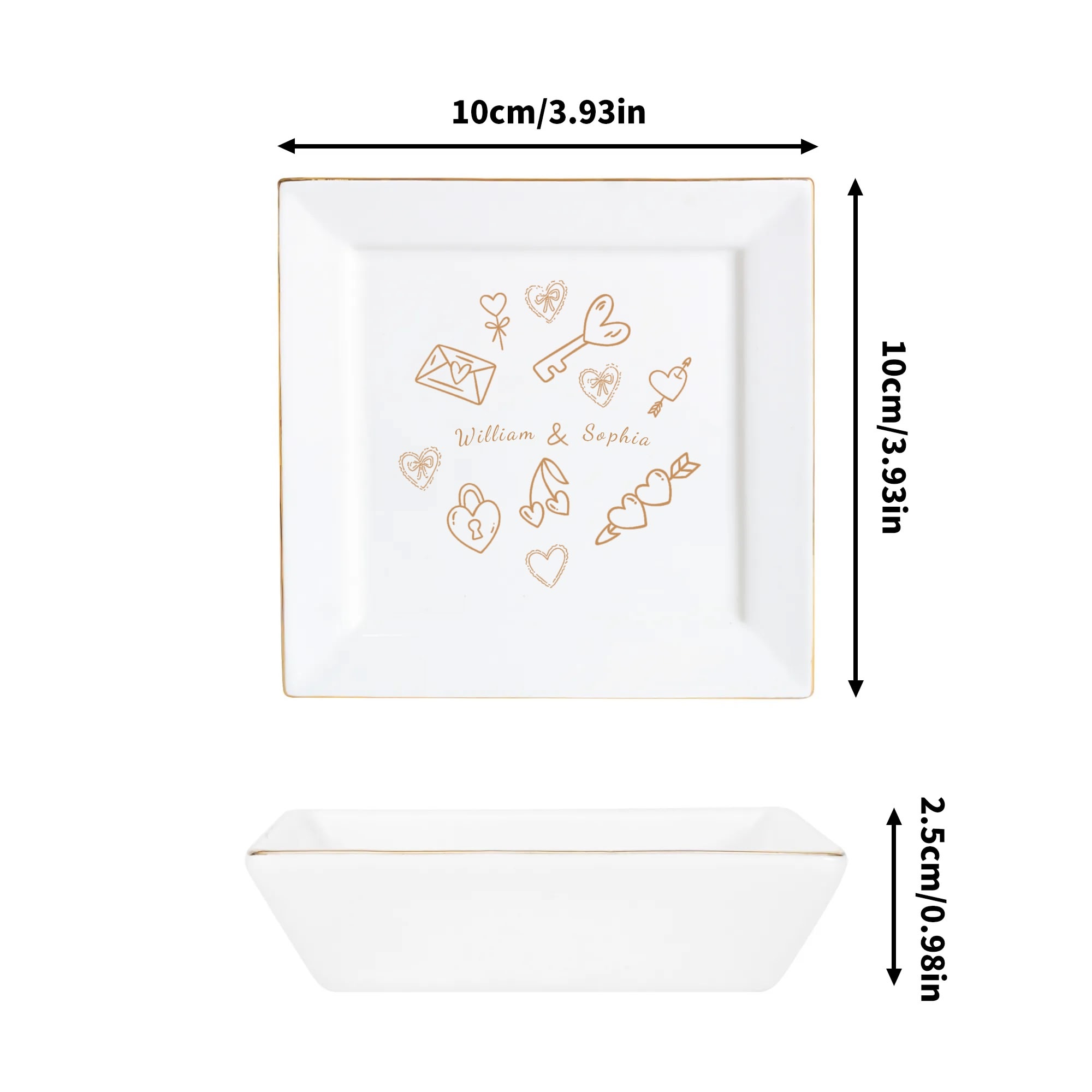 Custom Ceramic Square Dinner Plates Appetizer Plates 1 Pcs ,2 Pcs, 4 Pcs - Image 6