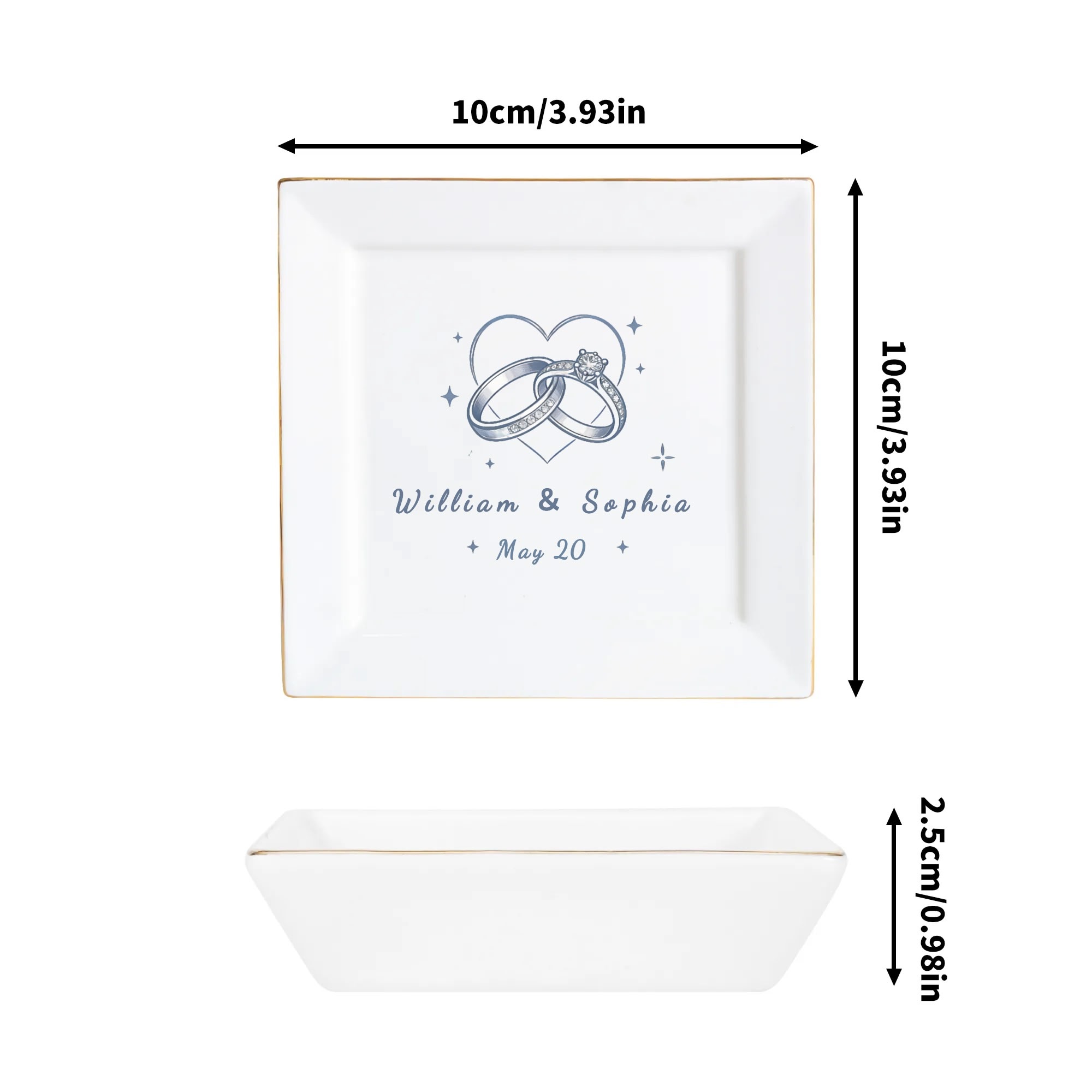 Custom Ceramic Square Dinner Plates Appetizer Plates 1 Pcs ,2 Pcs, 4 Pcs - Image 6