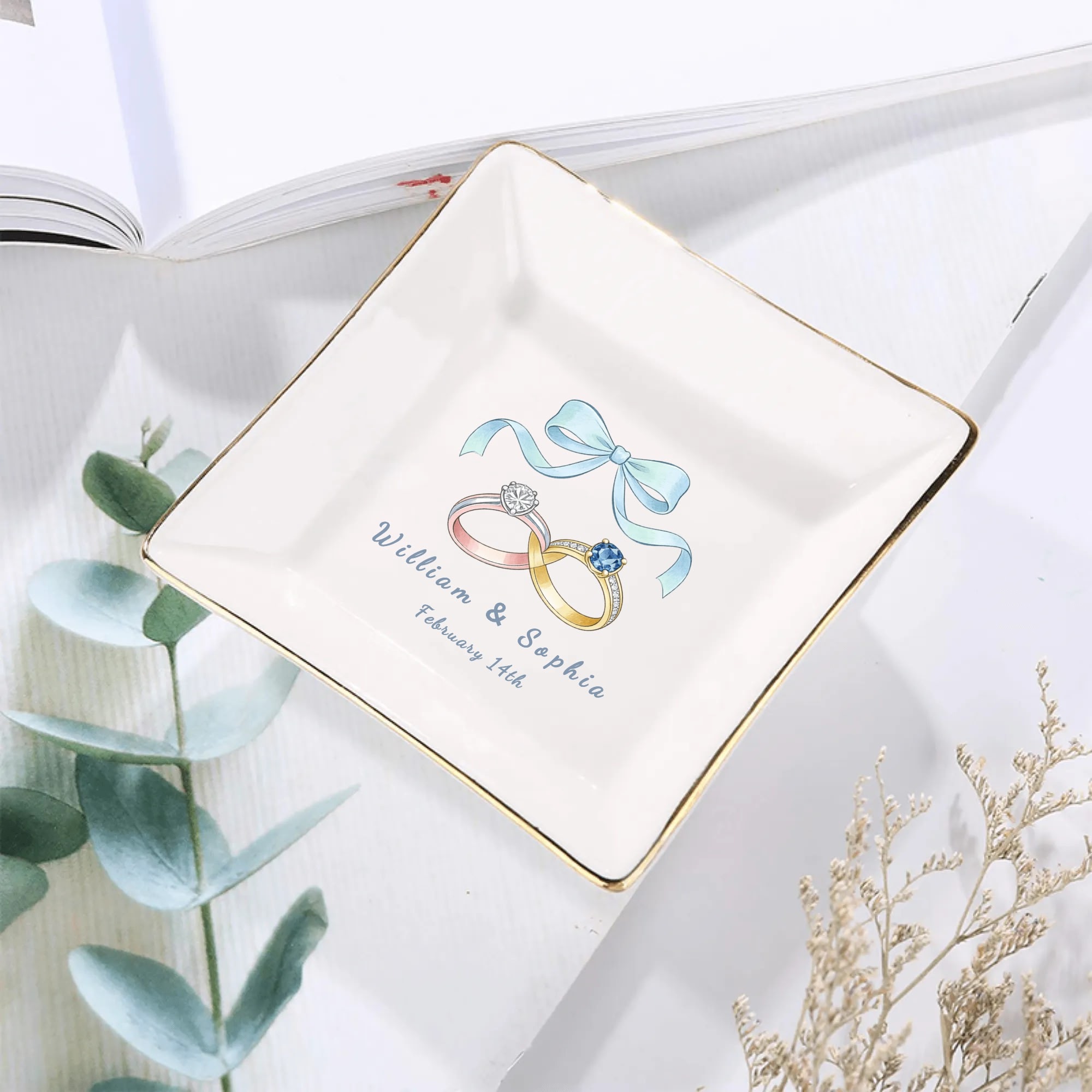 Custom Ceramic Square Dinner Plates Appetizer Plates 1 Pcs ,2 Pcs, 4 Pcs - Image 2