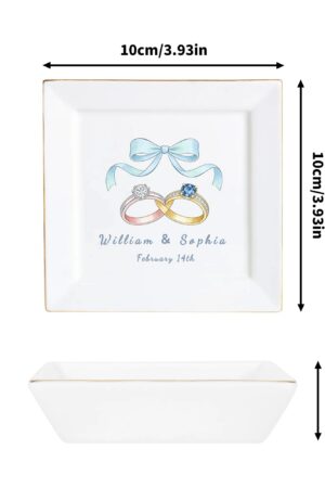 Custom Ceramic Square Dinner Plates Appetizer Plates 1 Pcs ,2 Pcs, 4 Pcs