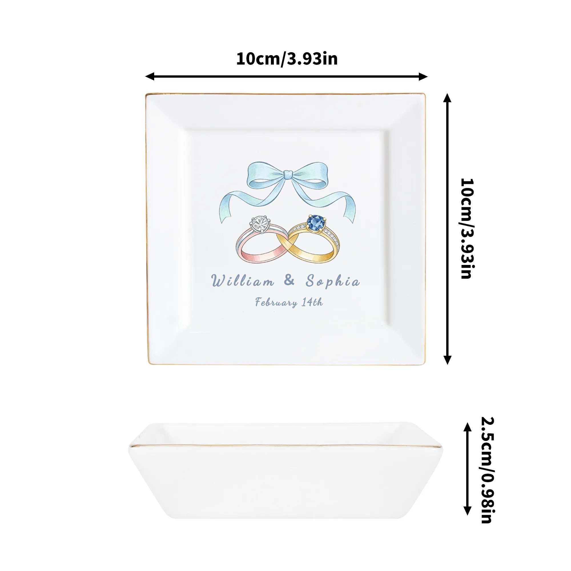 Custom Ceramic Square Dinner Plates Appetizer Plates 1 Pcs ,2 Pcs, 4 Pcs - Image 6