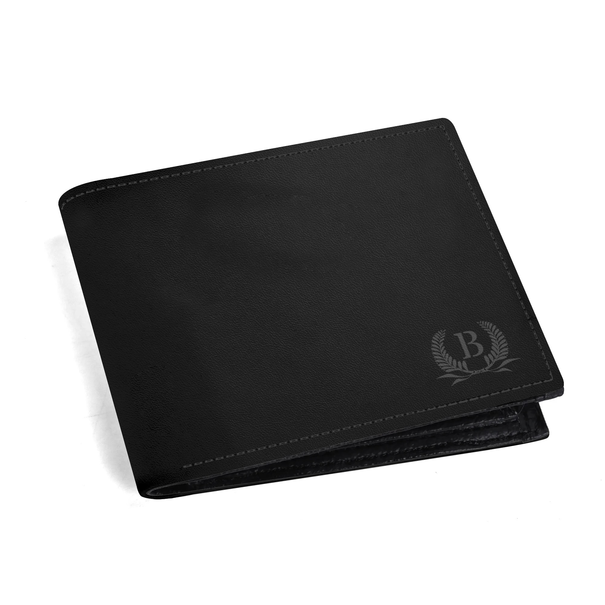 Men's Minimalist Top-Grain Leather Wallet Paper Folded Wallet