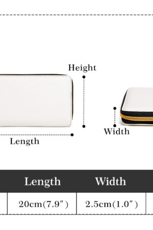 PU Leather Zipper Wallet