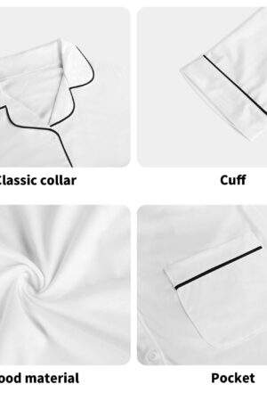 Unisex Long Sleeve Adult Nightwear Pajama Set