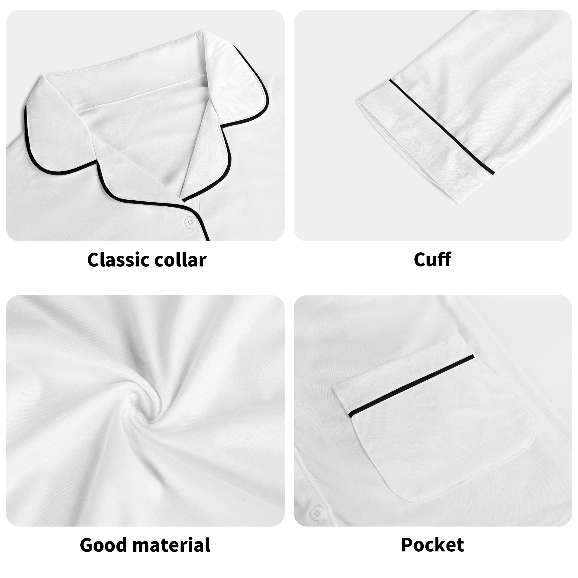 Children's Long Sleeve Nightwear Pajama Set with Pockets - Image 24