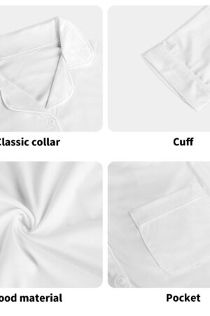 Children's Long Sleeve Nightwear Pajama Set with Pockets