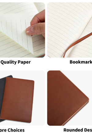 Engraved Brown Notebook Custom Journals Diary Gift for Friends Family