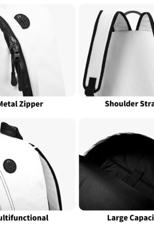 17 Inch Twill (PU) Leather School Backpack