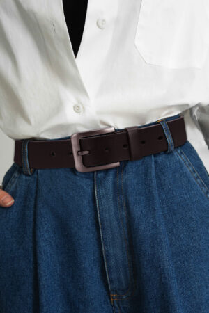 Engraved Leather Brown Belt Funny Personalized Gift For Husband Boyfriend