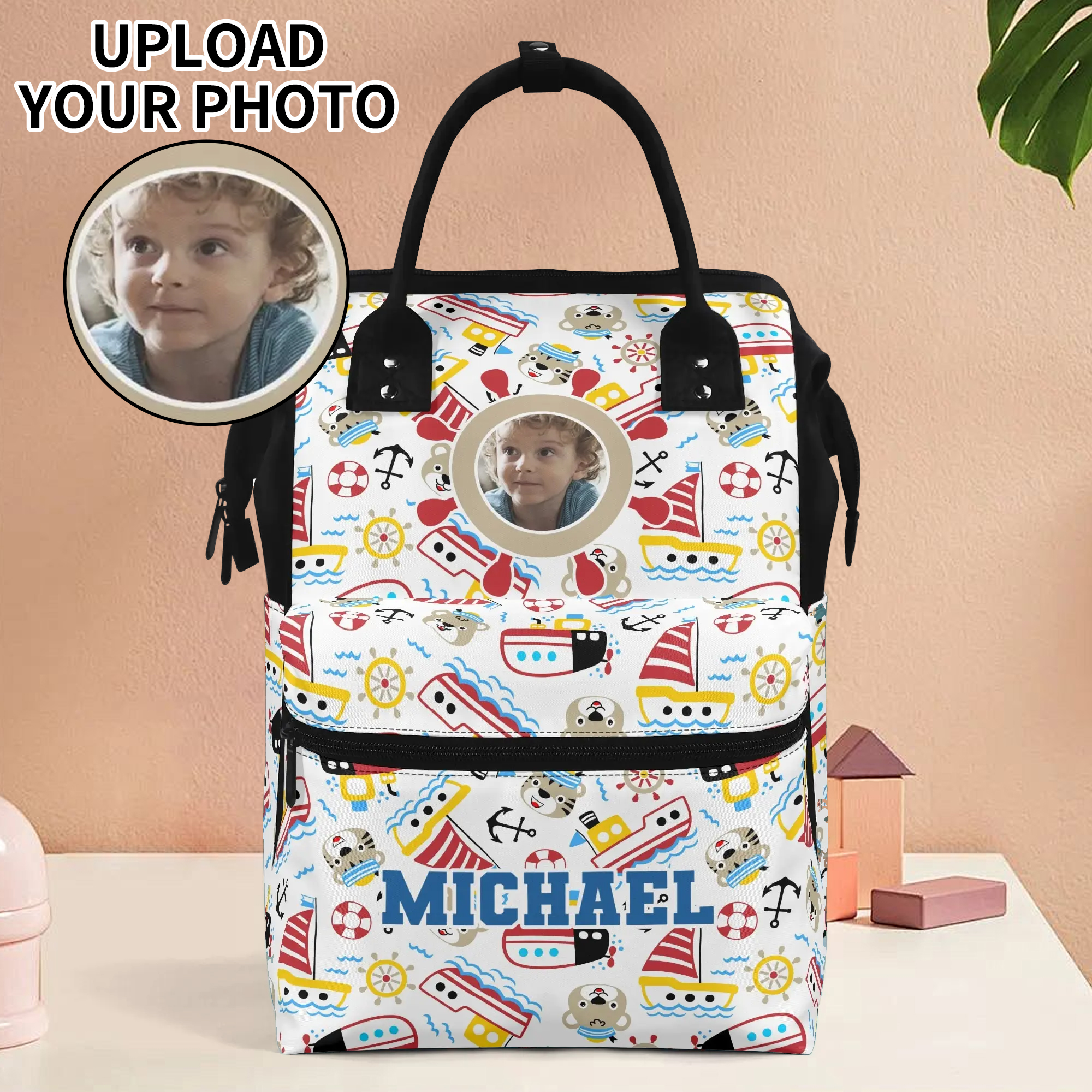 Large Capacity Diaper Bag Mummy Backpack Nursing Duckbilled Backpack