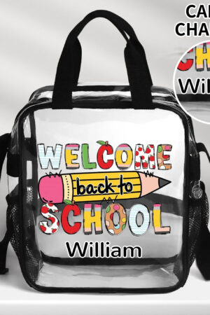 Clear Waterproof Transparent Lunch Bag(Single-Sided Print)