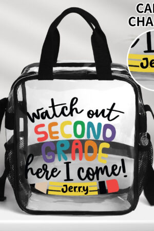 Clear Waterproof Transparent Lunch Bag(Single-Sided Print)