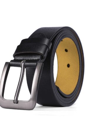 Black Engraved Leather Belt Funny Personalized Gift For Husband Boyfriend