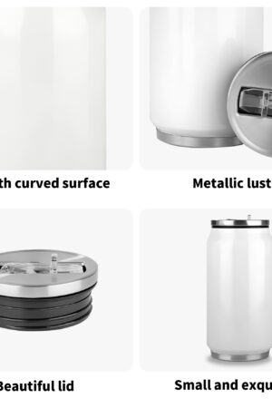 300ml Stainless Steel Cola Can Shaped Coke Cups Travel Tumbler