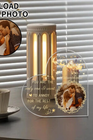 Heart Shaped Christmas Acrylic Keepsake Ornament Personalized Gift