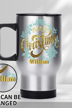 Stainless Steel Travel Coffee Mug (14 oz)