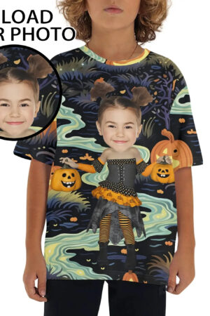 Children's Loose Fit Short Sleeve T-Shirt Pull on Tees