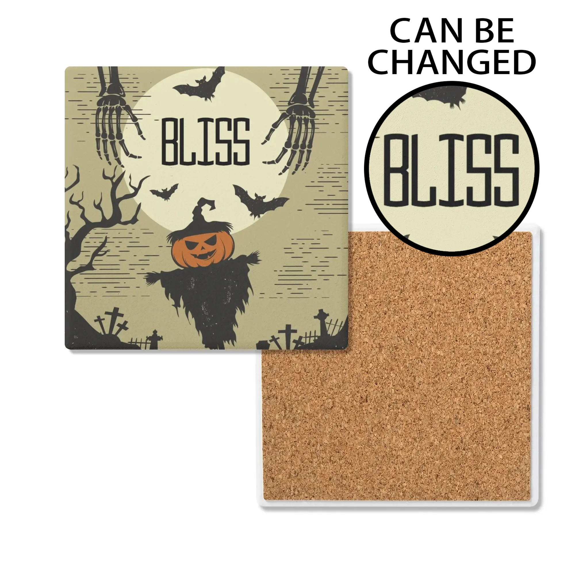 1 Design Square Ceramic Coasters 4 Pcs