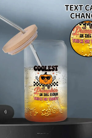 Transparent Bamboo Covered Cup 16oz Glass Cups Furniture with Straw