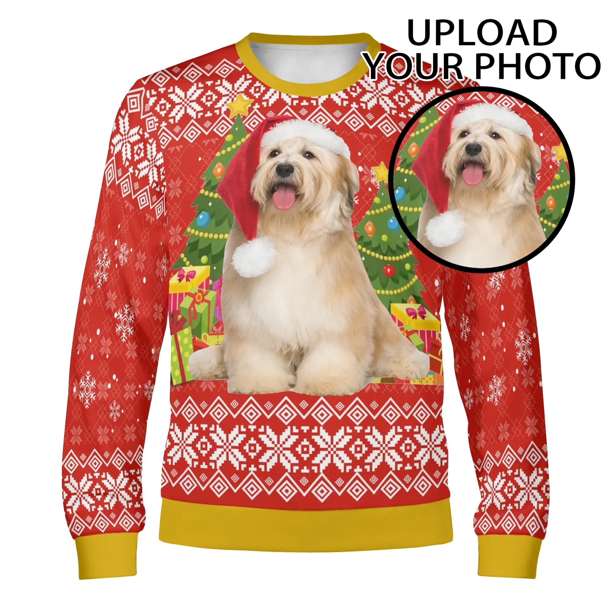 Unisex Custom Winter Christmas Pullover Sweatshirt