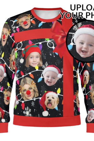 Unisex Custom Winter Christmas Pullover Sweatshirt