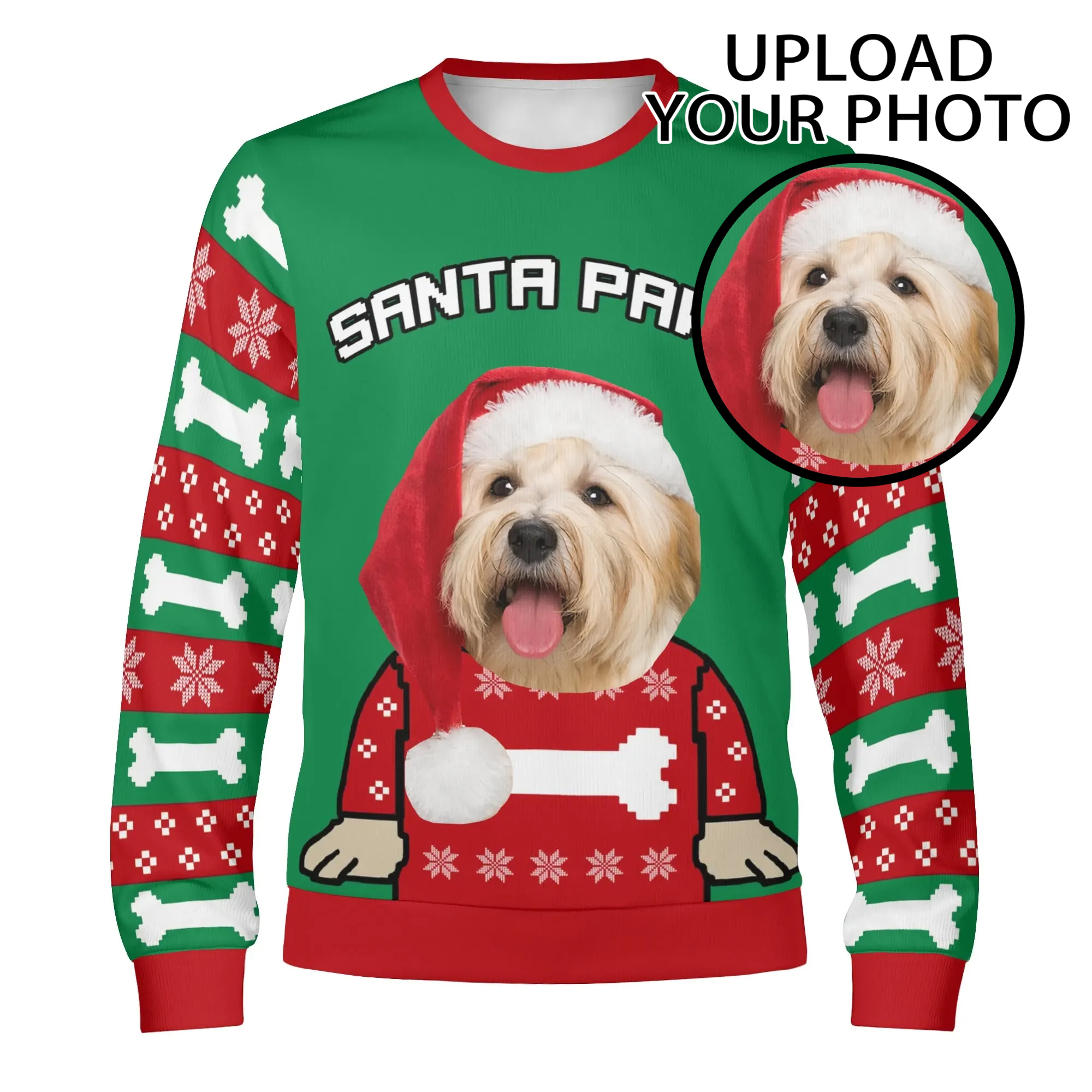 Unisex Custom Winter Christmas Pullover Sweatshirt