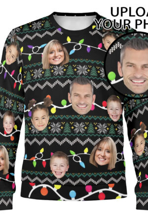 Unisex Custom Winter Christmas Pullover Sweatshirt