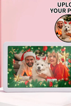 Rectangle LED Mirror Light - Personalized Photo Love Yourself Love Family