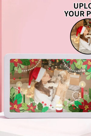 Rectangle LED Mirror Light - Personalized Photo Love Yourself Love Family