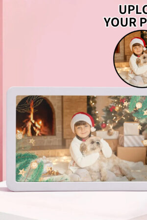 Rectangle LED Mirror Light - Personalized Photo Love Yourself Love Family