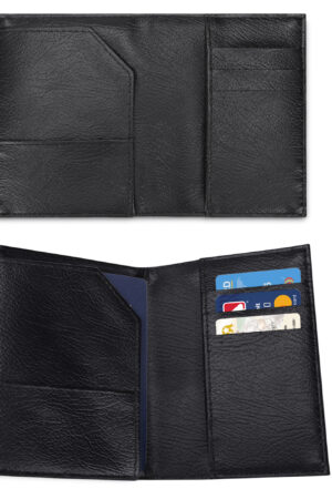 PU Leather Passport Case Business Name ID Card Holder