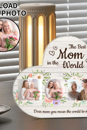 Heart Shaped Christmas Acrylic Keepsake Ornament Personalized Gift