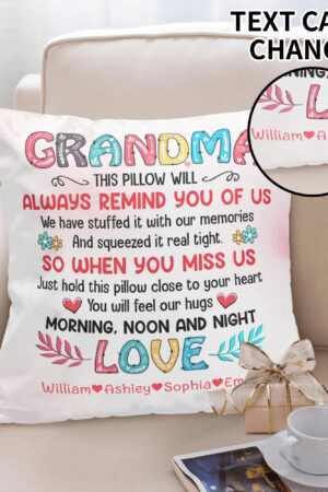 Personalized Peach Velvet Pillow Case Square Cushion Cover