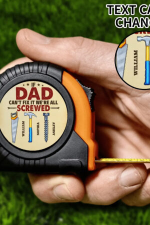 Personalized Dog Cat Dad Ever Tape Measure Tape 3 M