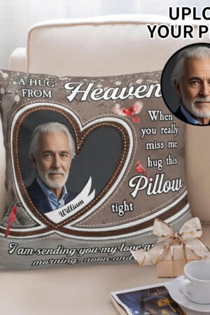 Personalized Peach Velvet Pillow Case Square Cushion Cover