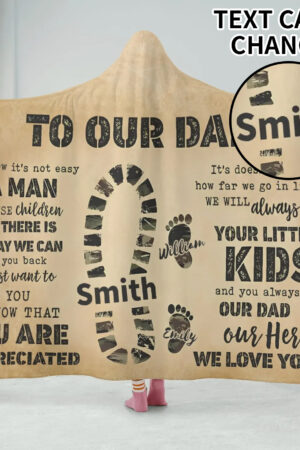 Personalized Wearable Hooded Blanket for Adult for Kids