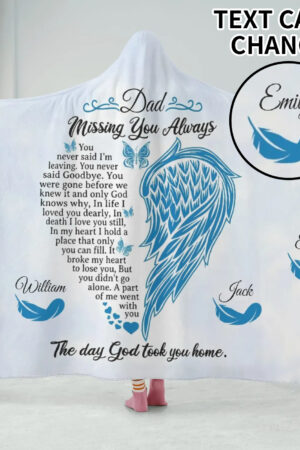 Personalized Wearable Hooded Blanket for Adult for Kids