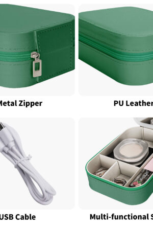 Custom Jewelry Box Makeup Box With LED Light For Women