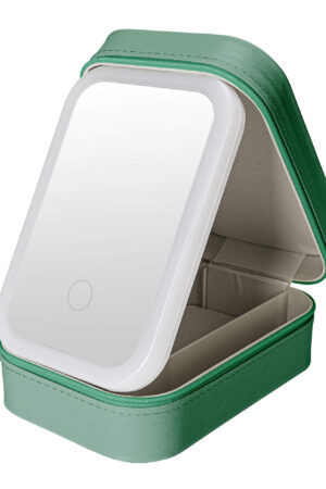 Custom Jewelry Box Makeup Box With LED Light For Women