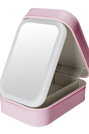 Custom Jewelry Box Makeup Box With LED Light For Women