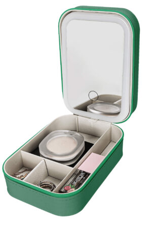 Custom Jewelry Box Makeup Box With LED Light For Women