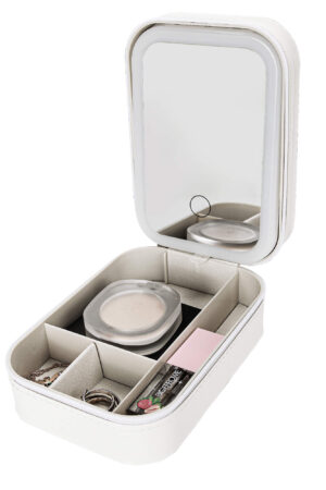 Custom Jewelry Box Makeup Box With LED Light For Women
