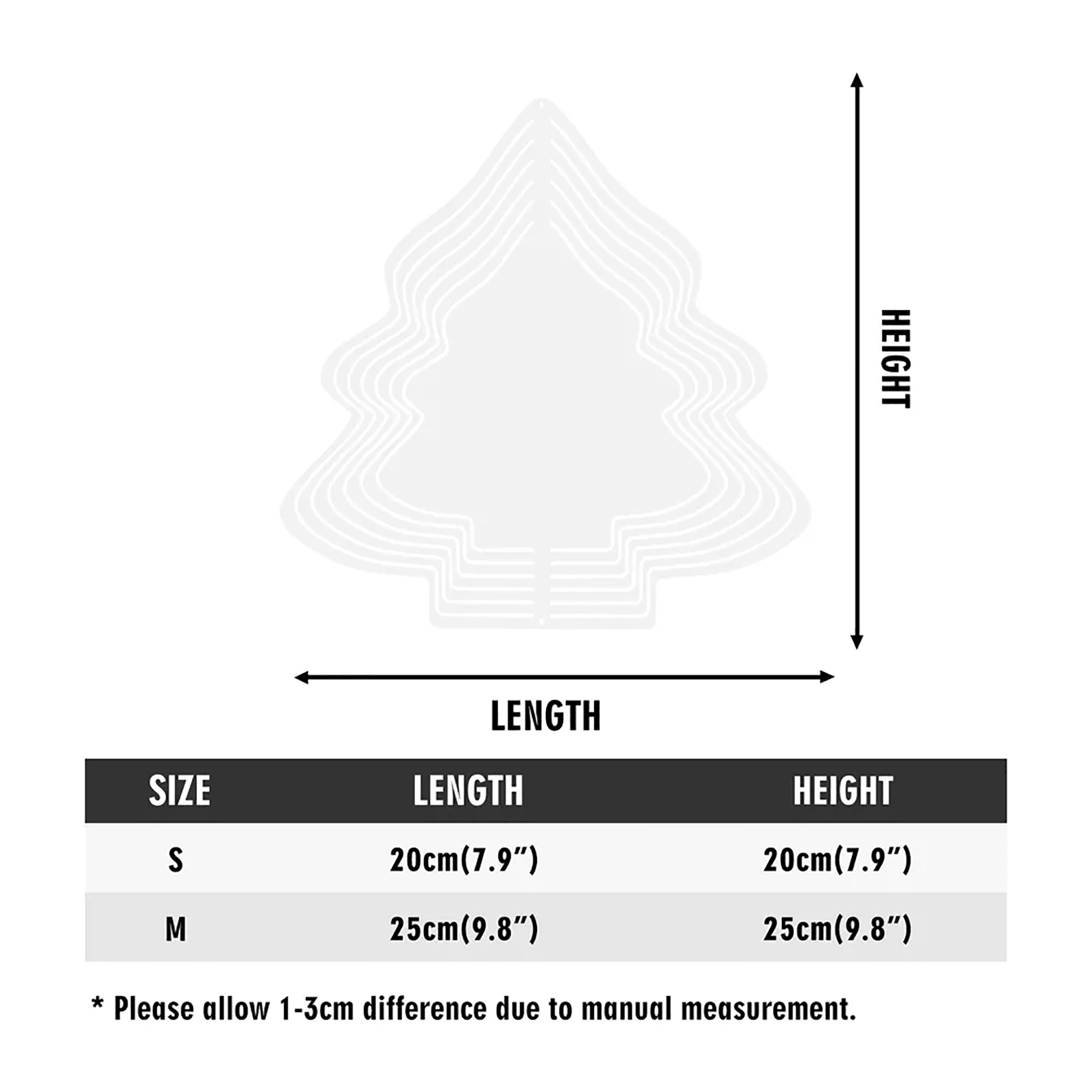 Christmas Tree Shape Hanging Wind Spinner for Garden Decor Yard Art - Image 9